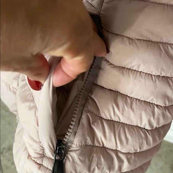 Calvin Klein quilted puffer jacket dusty rose size Large - Picture 10 of 13